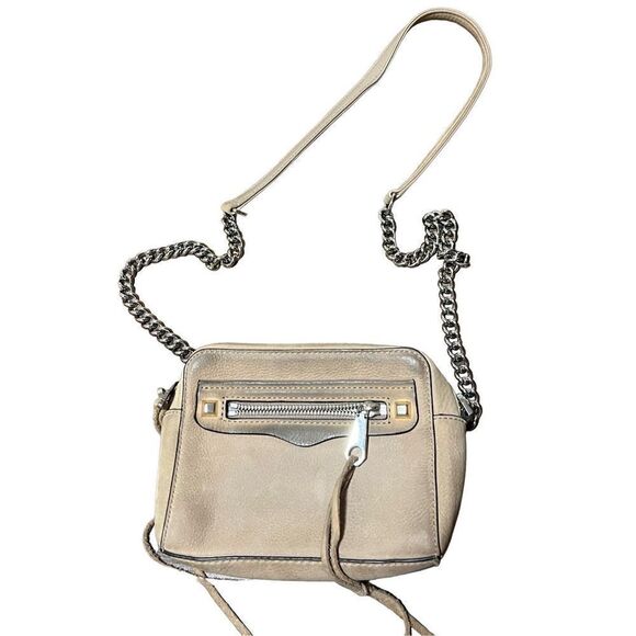 Rebecca Minkoff Handbags - Rebecca Minkoff mini Crossbody chain strap beige oatmeal color studded